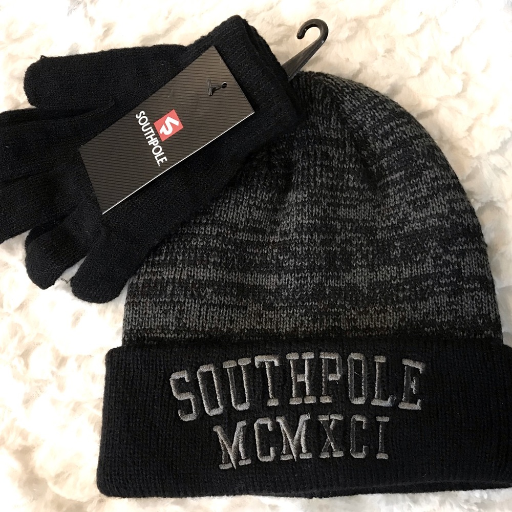 ✅🆕Men South Pole hat and gloves set
